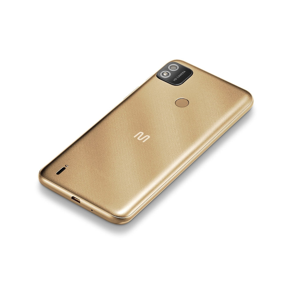 Encontraproduto.com.br - Smartphone Multilaser G 2 4G 32GB  Tela HD 6.1 pol. Dual Chip 2GB RAM Câmera 8MP + 5MP Android 11 - Dourado - P9155OUT [Reembalado]
