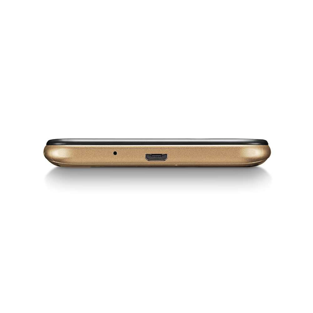 Encontraproduto.com.br - Smartphone Multilaser G 2 4G 32GB  Tela HD 6.1 pol. Dual Chip 2GB RAM Câmera 8MP + 5MP Android 11 - Dourado - P9155OUT [Reembalado]