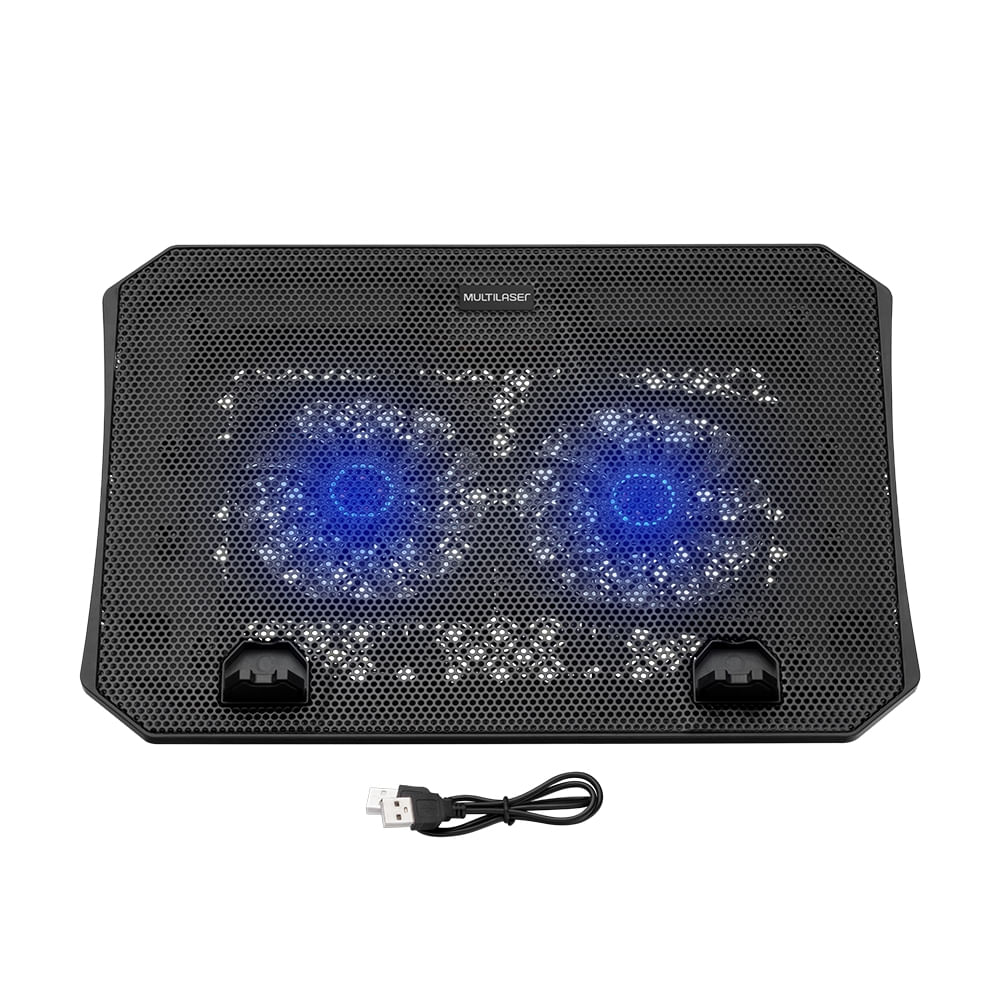 Encontraproduto.com.br - Base Cooler Dual Fan para Notebook Multilaser - AC392OUT [Reembalado]