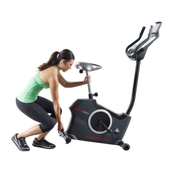 Encontraproduto.com.br - Bicicleta Ergométrica Vertical Proform CSX 22 Níveis de esforço 20 programas PFEX52915 110V