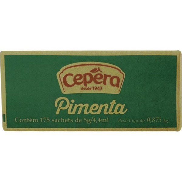 Encontraproduto.com.br - Molho de Pimenta Vermelha Cepêra Minissachê Caixeta com 175x5g