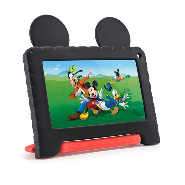Tablet Infantil Mickey Controle Parental 32GB + Tela 7 pol + Case + Wi-fi + Android 11 Quad Core - Preto - Multi - NB367OUT [Reembalado]