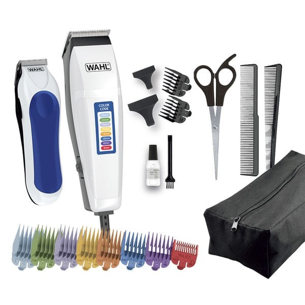 Encontraproduto.com.br - Combo Máquina de Cortar Cabelo e Aparador Wahl Color Code 9314-174850 Bivolt