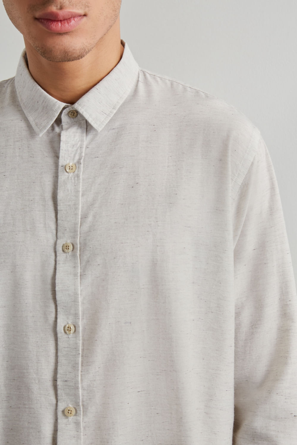 Encontraproduto.com.br - Camisa Regular Desfibrada