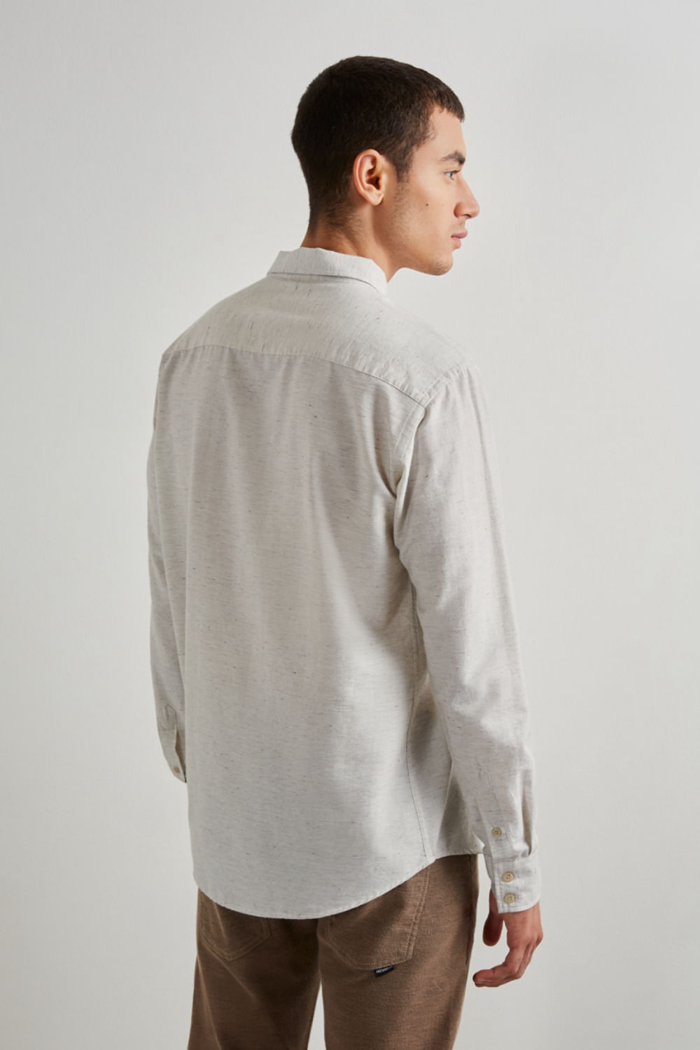 Encontraproduto.com.br - Camisa Regular Desfibrada