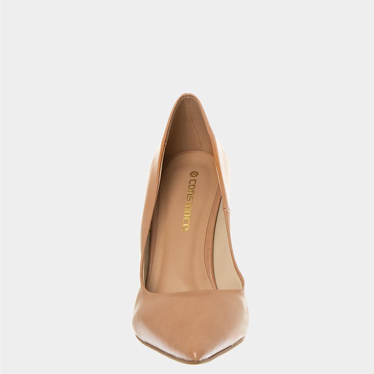 Encontraproduto.com.br - Scarpin Clássico Nude Com Salto Alto Fino