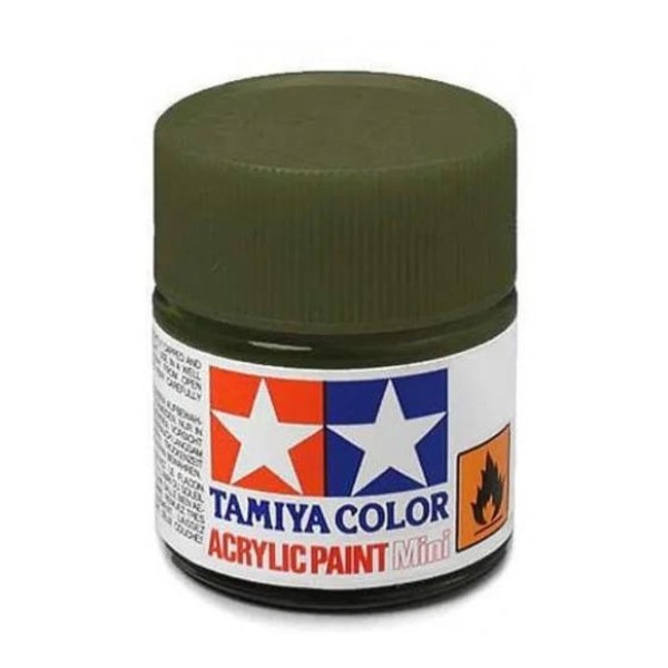 Encontraproduto.com.br - Tinta Acrílica Mini XF-62 Verde Oliva 10 ml Tamiya 81762
