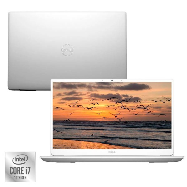 Encontraproduto.com.br - Notebook Dell Ultrafino Inspiron 15 5000 i15-5590-A30S Intel Core i7-10510U 16GB 256GB MX250+Caixa de Som Bluetooth GT+Headphone Bluetooth GT Follow