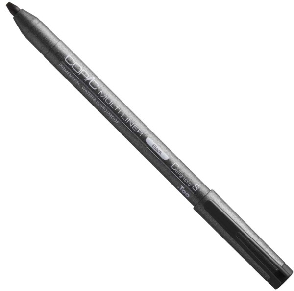 Caneta Nankin Multiliner Calligraphy Descartável Preta Copic Avulso