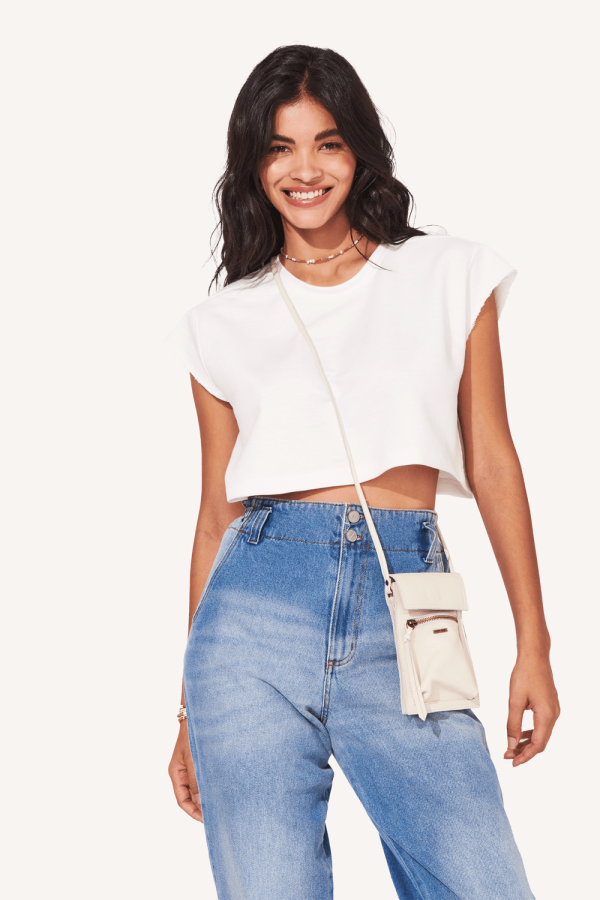 Encontraproduto.com.br - blusa lara quadrada moletom Garage branco
