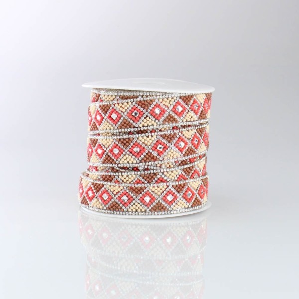 Encontraproduto.com.br - BOLINHA DE RESINA E STRASS 20MM TERMOCOLANTE COM 9 METROS
