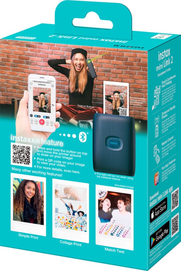 Encontraproduto.com.br - Impressora para celular Instax MiniLink 2 Space Blue