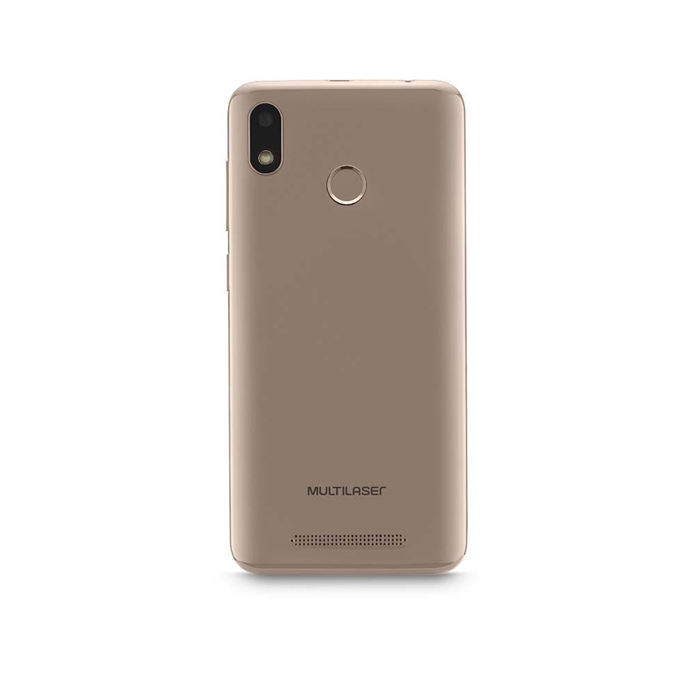 Encontraproduto.com.br - Smartphone Multilaser G 4G 32GB Tela 5.5 Processador Octa Core Sensor de Digitais Android 9.0 GO Dourado - P9133OUT [Reembalado]