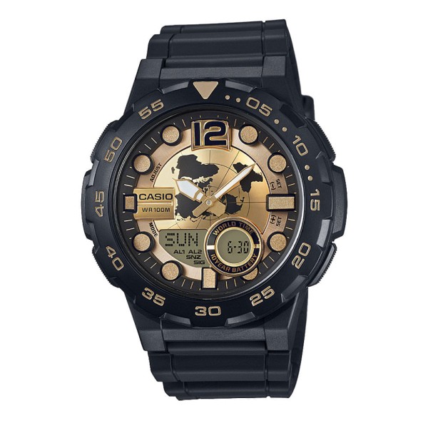 Encontraproduto.com.br - Relógio Analógico Digital Masculino Casio AEQ-100BW-9AVDF