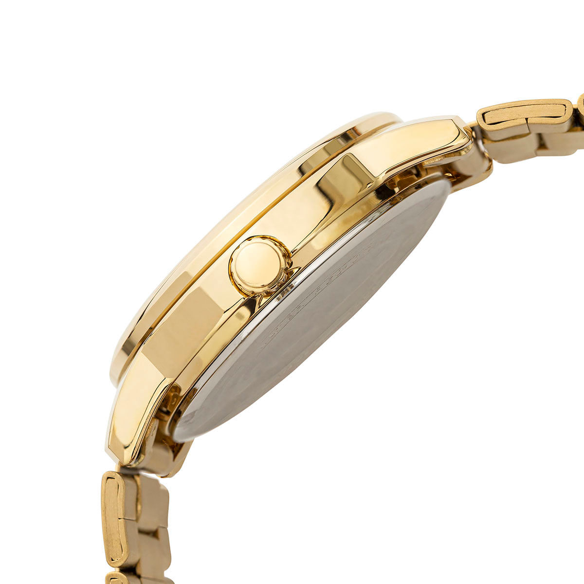 Encontraproduto.com.br - Relógio De Pulso Casio Mtp-v002 Com Corria De Aço Inoxidável Cor Dourado - Fondo Preto