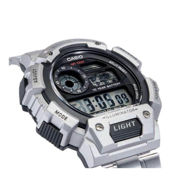 Encontraproduto.com.br - Relógio Casio Masculino Ref: Ae-1400whd-1avdf Prateado World Time