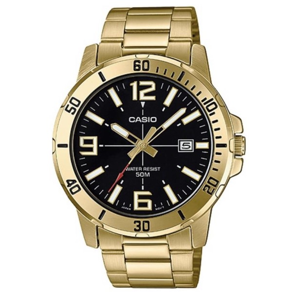 Encontraproduto.com.br - Relógio Casio Masculino Ref: Mtp-vd01g-1bvudf Casual Dourado