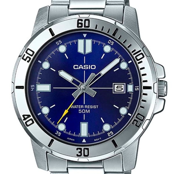 Encontraproduto.com.br - Relógio Masculino Casio Prata MTP-VD01D-2EVUDF