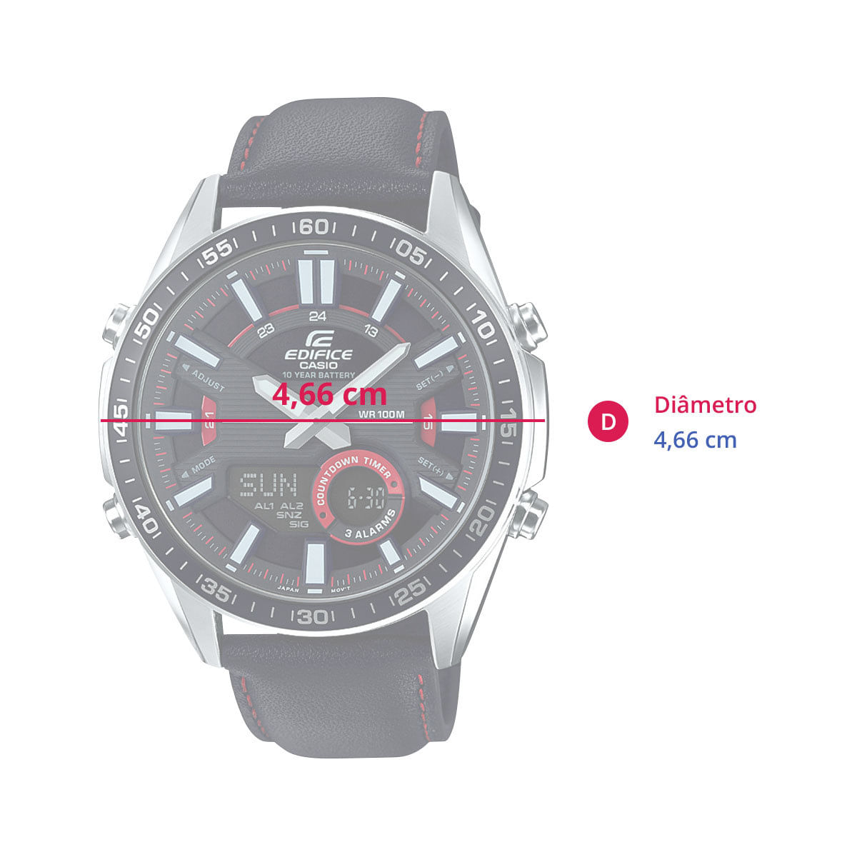 Encontraproduto.com.br - RELOGIO CASIO EFV-C100L-1AVDF