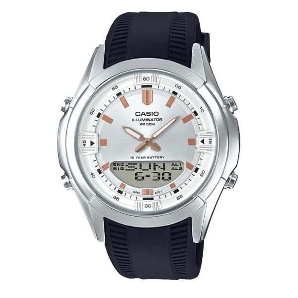 Encontraproduto.com.br - Relógio Analógico Digital Masculino Casio AMW-840-7AVDF