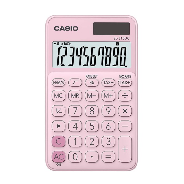 Encontraproduto.com.br - Calculadora de Bolso Dig SL-310UC Rosa CASIO