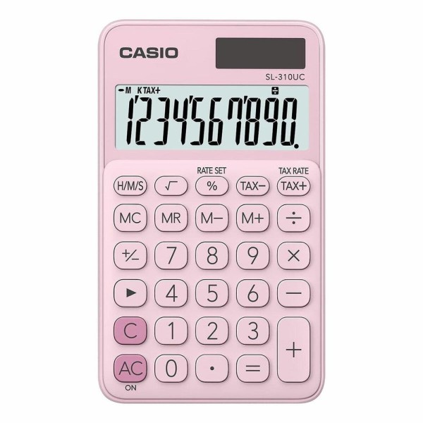 Encontraproduto.com.br - Calculadora de Bolso Dig SL-310UC Rosa CASIO