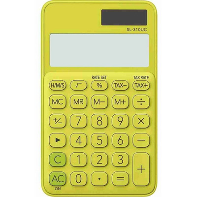 Encontraproduto.com.br - Calculadora de Bolso Casio 10 dígitos, Verde - SL-310UC-GN-N-DC
