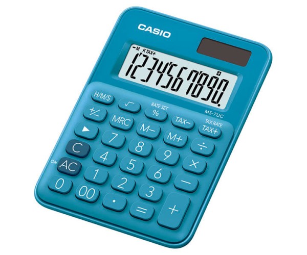 Encontraproduto.com.br - Mini Calculadora Casio de mesa c/ visor amplo 10 dígitos