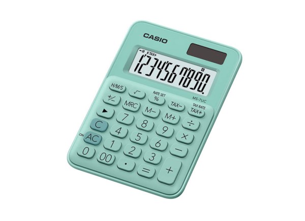 Mini Calculadora Casio de mesa c/ visor amplo 10 dígitos