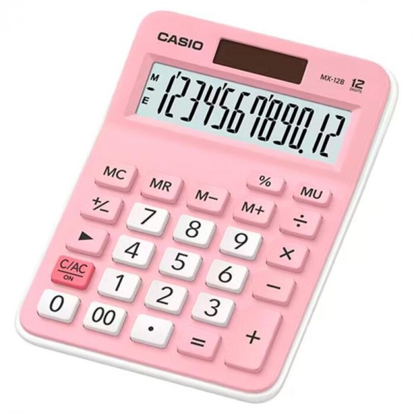 Encontraproduto.com.br - Calculadora de Mesa 12 Digitos Rosa MX-12B-PK