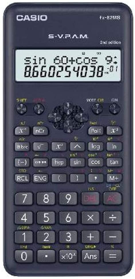 Calculadora Científica 240 Funções FX-82MS-2-S4-DH Casio - Preto