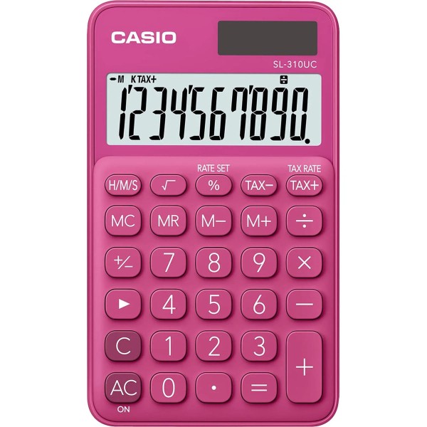 Encontraproduto.com.br - Calculadora Casio Bolso 10 Dígitos Sl-310uc-Rd-W-Dc - Pink