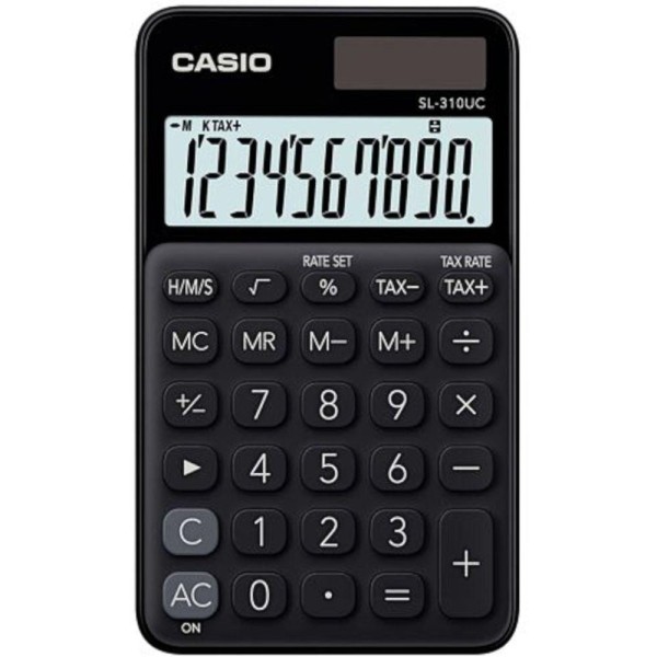 Encontraproduto.com.br - Calculadora De Bolso 10 Digitos Preta - Sl-310uc-bk