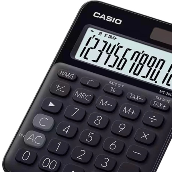 Encontraproduto.com.br - Calculadora Casio Mesa 12 Dig Ms-20uc-Bk-W-D - Preto
