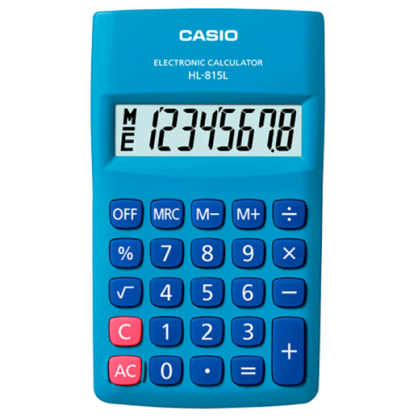 Encontraproduto.com.br - Calculadora Casio Azul HL-815L-BU-W4-DP