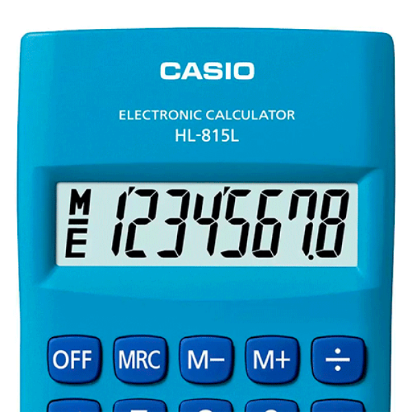 Encontraproduto.com.br - Calculadora Casio Azul HL-815L-BU-W4-DP
