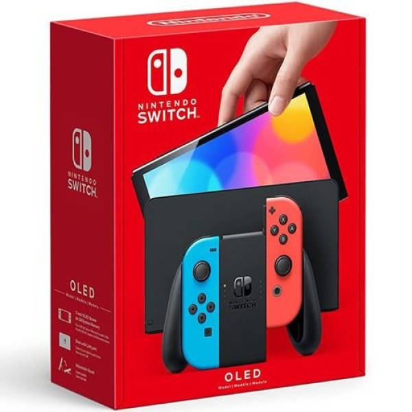 Encontraproduto.com.br - Console Nintendo Switch OLED 64GB com Joy Con Azul/Vermelho - Nintendo