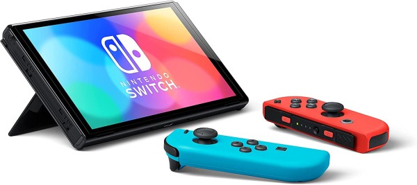 Encontraproduto.com.br - Console Nintendo Switch OLED 64GB com Joy Con Azul/Vermelho - Nintendo