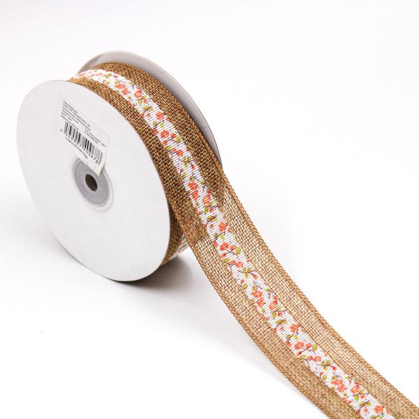 Encontraproduto.com.br - RENDA DE GUIPIR  FAIXA FLORIDA 4CM ROLO COM 18M