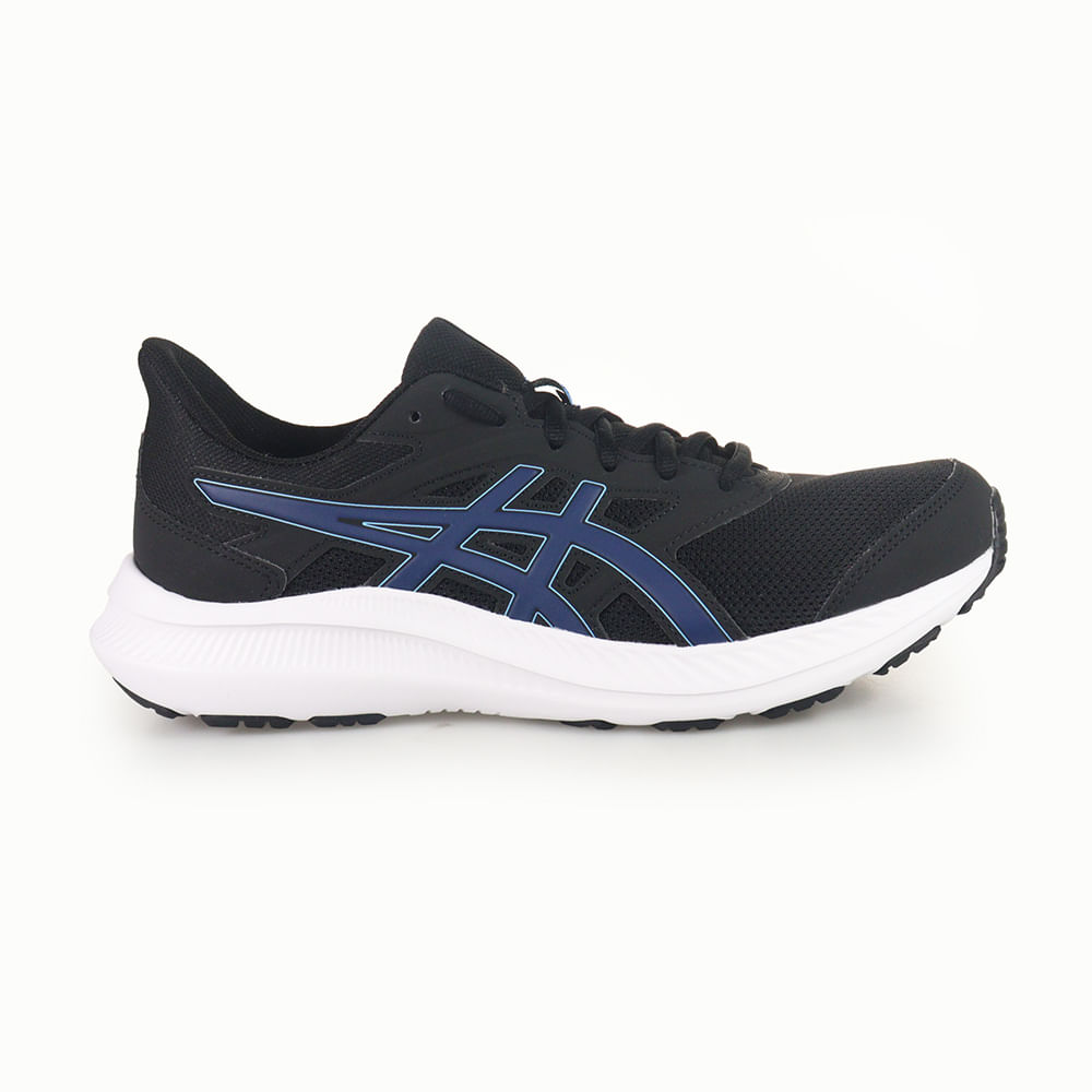 Encontraproduto.com.br - Tênis Esportivo Asics Jolt Preto e Azul Masculino