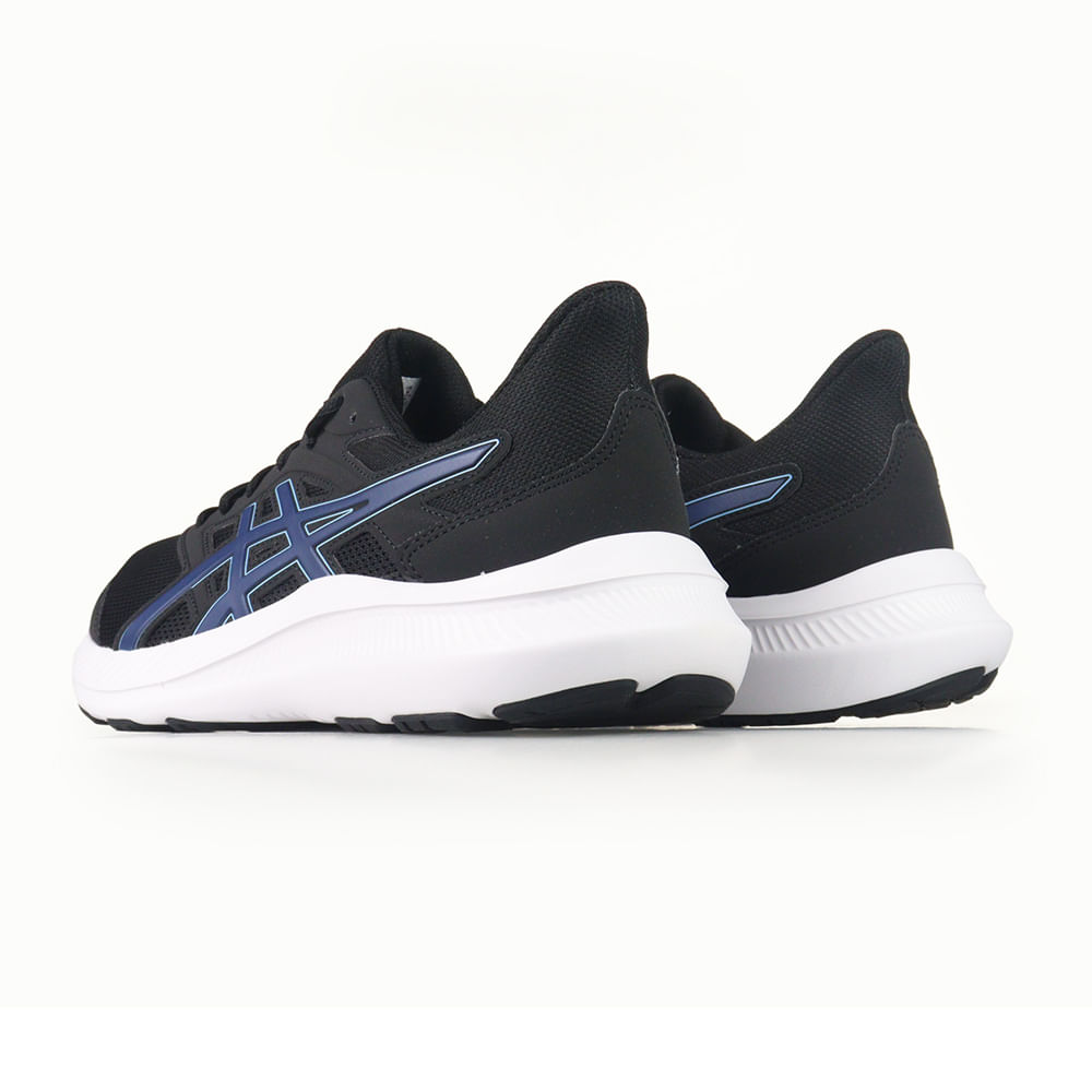 Encontraproduto.com.br - Tênis Esportivo Asics Jolt Preto e Azul Masculino