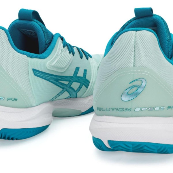 Encontraproduto.com.br - Tênis Asics Solution Speed FF 3 - Clay - Saibro - Verde Claro e Azul