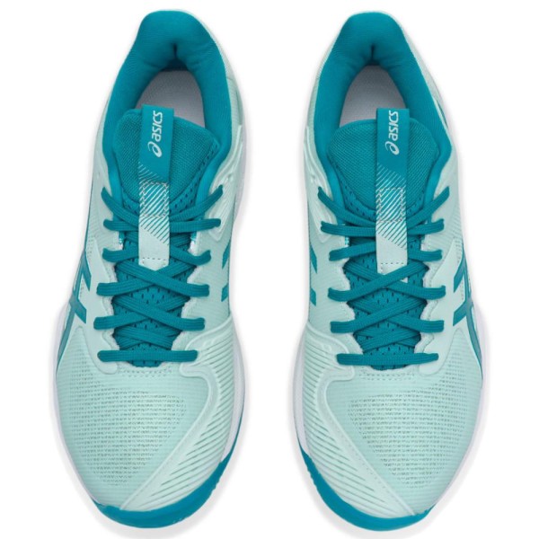Encontraproduto.com.br - Tênis Asics Solution Speed FF 3 - Clay - Saibro - Verde Claro e Azul
