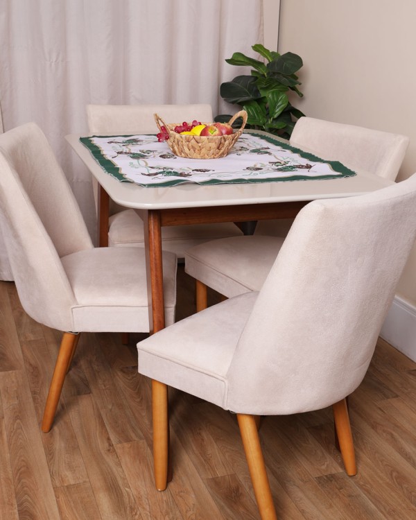 Encontraproduto.com.br - Toalha De Chá 65cm x 90cm Estampada Verde