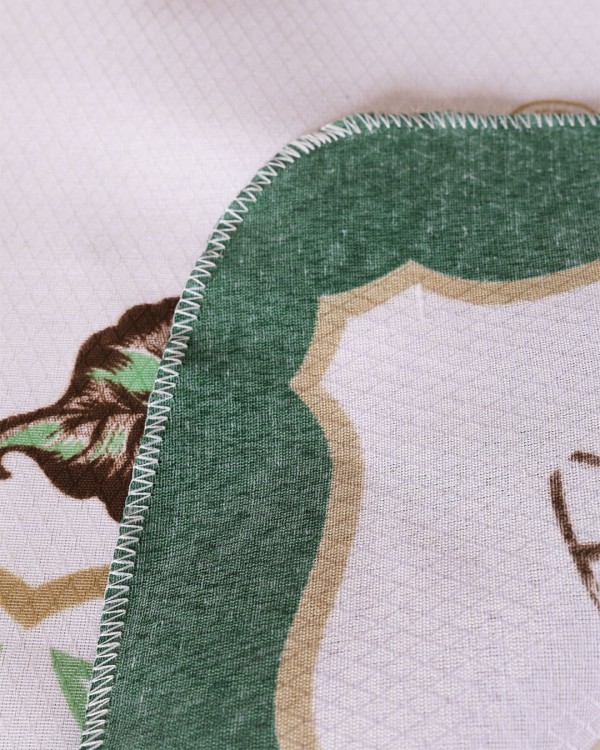 Encontraproduto.com.br - Toalha De Chá 65cm x 90cm Estampada Verde