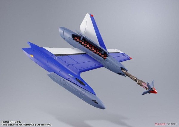 Encontraproduto.com.br - Figura YF-29 Durandal Valkirie Maximilian Jenius Use Full Set Pack - Macross Dx Chogokin - Bandai