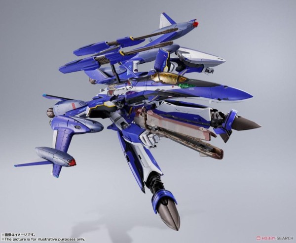 Encontraproduto.com.br - Figura YF-29 Durandal Valkirie Maximilian Jenius Use Full Set Pack - Macross Dx Chogokin - Bandai