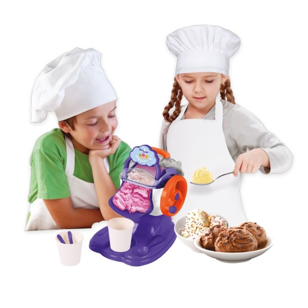Encontraproduto.com.br - Kids Chef Sorveteria com Acessórios Sorvete de Verdade Multikids - BR1809OUT [Reembalado]