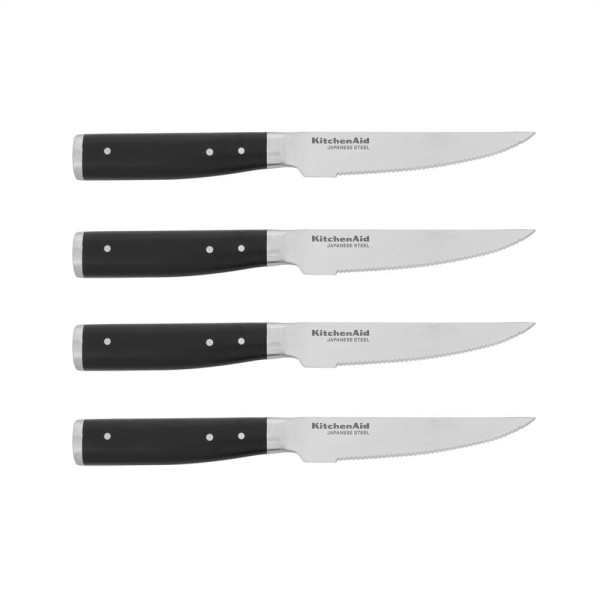 Encontraproduto.com.br - Conjunto de 4 Facas para carne Preto