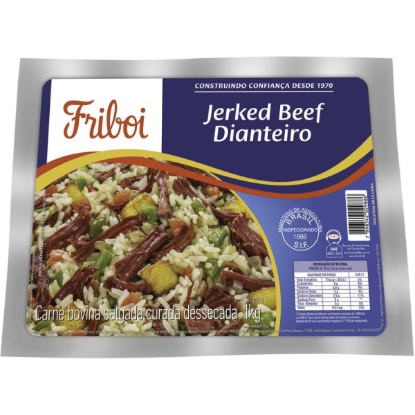 Encontraproduto.com.br - Charque Friboi Jerked Beef Dianteiro Pacote com 1kg